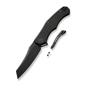 WE Knife Co., Ltd™ Rekker Frame Lock WE22010G-1 Black Titanium CPM 20CV Stainless Steel Pocket Knife