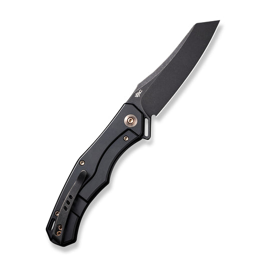 WE Knife Co., Ltd™ Rekker Frame Lock WE22010G-3 Golden & Black 6al4v Titanium CPM 20CV Stainless Steel Pocket Knife