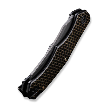 WE Knife Co., Ltd™ Rekker Frame Lock WE22010G-3 Golden & Black 6al4v Titanium CPM 20CV Stainless Steel Pocket Knife