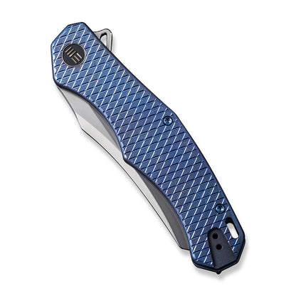 WE Knife Co., Ltd™ Rekker Frame Lock WE22010G-4 Blue 6al4v Titanium CPM 20CV Stainless Steel Pocket Knife