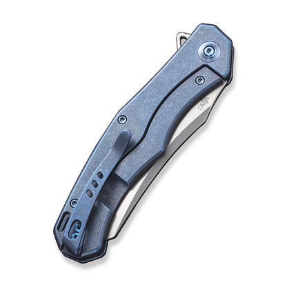 WE Knife Co., Ltd™ Rekker Frame Lock WE22010G-4 Blue 6al4v Titanium CPM 20CV Stainless Steel Pocket Knife
