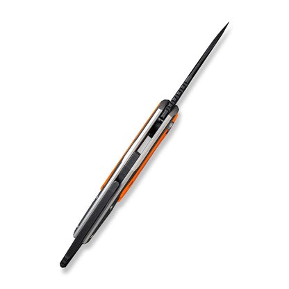 WE Knife Co., Ltd™ Yardbird Button Lock WE22021-1 Gray 6AL4V Titanium and Orange G10 CPM 20CV Stainless Steel Pocket Knife