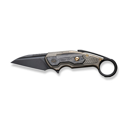 WE Knife Co., Ltd™ Yardbird Button Lock WE22021-2 Bronze 6AL4V Titanium and Black Rose Carbon Fiber CPM 20CV Stainless Steel Pocket Knife