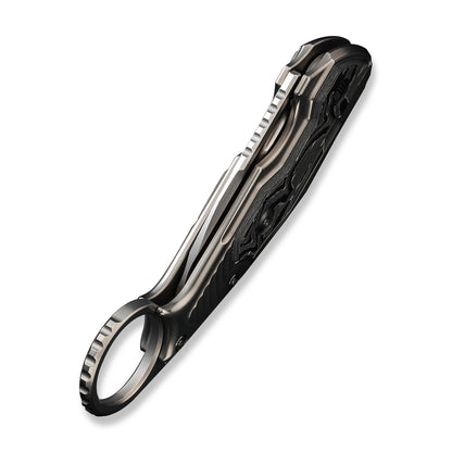 WE Knife Co., Ltd™ Yardbird Button Lock WE22021-3 6AL4V Titanium and Aluminum Foil Carbon Fiber CPM 20CV Stainless Steel Pocket Knife