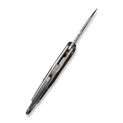 WE Knife Co., Ltd™ Yardbird Button Lock WE22021-3 6AL4V Titanium and Aluminum Foil Carbon Fiber CPM 20CV Stainless Steel Pocket Knife