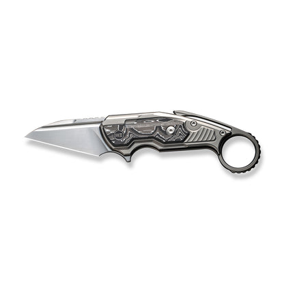 WE Knife Co., Ltd™ Yardbird Button Lock WE22021-3 6AL4V Titanium and Aluminum Foil Carbon Fiber CPM 20CV Stainless Steel Pocket Knife