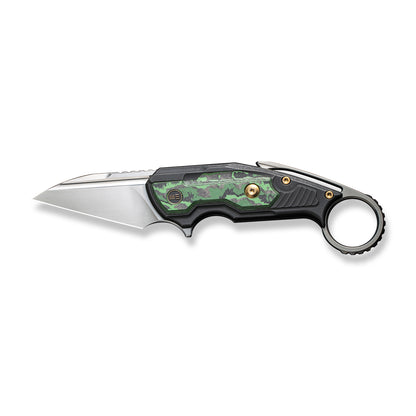 WE Knife Co., Ltd™ Yardbird Button Lock WE22021-4 6al4v Titanium and Jungle Wear Fat Carbon Fiber CPM 20CV Stainless Steel Pocket Knife