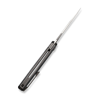WE Knife Co., Ltd™ Navo Liner Lock WE22026-6 Black & White Aluminum Foil Carbon Fiber CPM 20CV Stainless Steel Pocket Knife