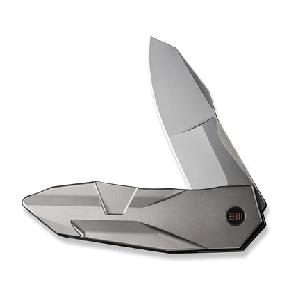 WE Knife Co., Ltd™ Solid Frame Lock WE22028-2 Gray 6AL4V Titanium CPM 20CV Stainless Steel Pocket Knife