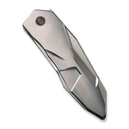 WE Knife Co., Ltd™ Solid Frame Lock WE22028-2 Gray 6AL4V Titanium CPM 20CV Stainless Steel Pocket Knife