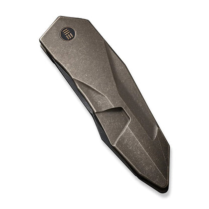 WE Knife Co., Ltd™ Solid Frame Lock WE22028-3 Bronze 6AL4V Titanium CPM 20CV Stainless Steel Pocket Knife