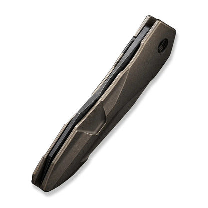 WE Knife Co., Ltd™ Solid Frame Lock WE22028-3 Bronze 6AL4V Titanium CPM 20CV Stainless Steel Pocket Knife