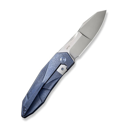 WE Knife Co., Ltd™ Solid Frame Lock WE22028-4 Blue 6AL4V Titanium CPM 20CV Stainless Steel Pocket Knife
