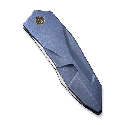 WE Knife Co., Ltd™ Solid Frame Lock WE22028-4 Blue 6AL4V Titanium CPM 20CV Stainless Steel Pocket Knife