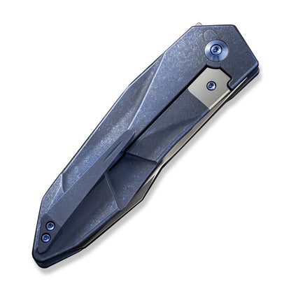 WE Knife Co., Ltd™ Solid Frame Lock WE22028-4 Blue 6AL4V Titanium CPM 20CV Stainless Steel Pocket Knife