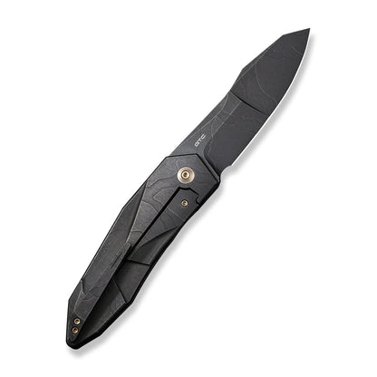 WE Knife Co., Ltd™ Solid Frame Lock WE22028-5 Black 6AL4V Titanium CPM 20CV Stainless Steel Pocket Knife
