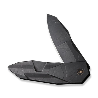 WE Knife Co., Ltd™ Solid Frame Lock WE22028-5 Black 6AL4V Titanium CPM 20CV Stainless Steel Pocket Knife