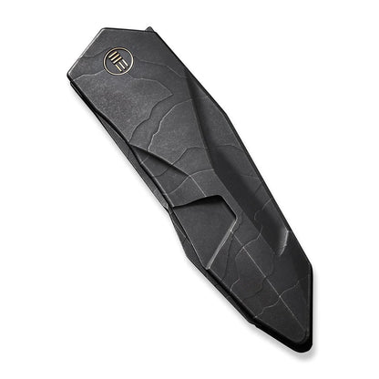 WE Knife Co., Ltd™ Solid Frame Lock WE22028-5 Black 6AL4V Titanium CPM 20CV Stainless Steel Pocket Knife