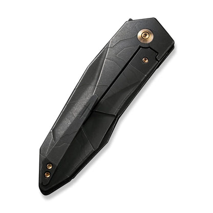 WE Knife Co., Ltd™ Solid Frame Lock WE22028-5 Black 6AL4V Titanium CPM 20CV Stainless Steel Pocket Knife