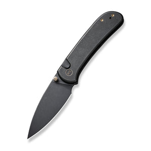WE Knife Co., Ltd™ Qubit Button Lock WE22030F-1 Black 6AL4V Titanium CPM 20CV Stainless Steel Pocket Knife