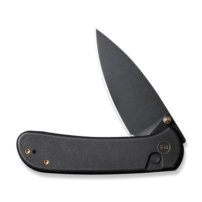 WE Knife Co., Ltd™ Qubit Button Lock WE22030F-1 Black 6AL4V Titanium CPM 20CV Stainless Steel Pocket Knife