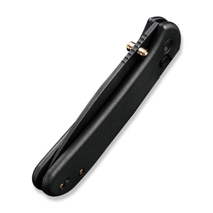 WE Knife Co., Ltd™ Qubit Button Lock WE22030F-1 Black 6AL4V Titanium CPM 20CV Stainless Steel Pocket Knife