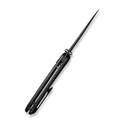 WE Knife Co., Ltd™ Qubit Button Lock WE22030F-1 Black 6AL4V Titanium CPM 20CV Stainless Steel Pocket Knife