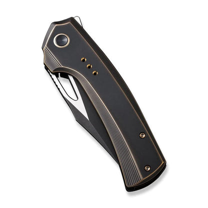 WE Knife Co., Ltd™ Nefaris Frame Lock WE22040D-3 Black & Bronze 6AL4V Titanium CPM 20CV Stainless Steel Pocket Knife