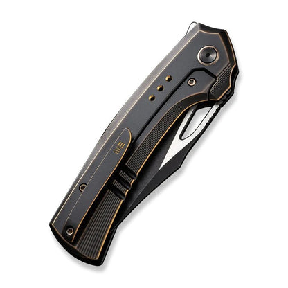 WE Knife Co., Ltd™ Nefaris Frame Lock WE22040D-3 Black & Bronze 6AL4V Titanium CPM 20CV Stainless Steel Pocket Knife