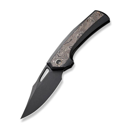 WE Knife Co., Ltd™ Nefaris Frame Lock WE22040F-1 Copper Foil Carbon Fiber and Black Titanium CPM 20CV Stainless Steel Pocket Knife