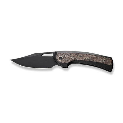 WE Knife Co., Ltd™ Nefaris Frame Lock WE22040F-1 Copper Foil Carbon Fiber and Black Titanium CPM 20CV Stainless Steel Pocket Knife