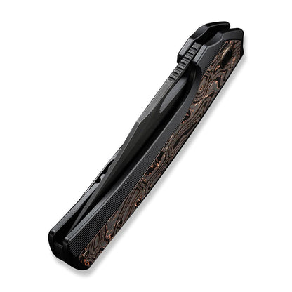 WE Knife Co., Ltd™ Nefaris Frame Lock WE22040F-1 Copper Foil Carbon Fiber and Black Titanium CPM 20CV Stainless Steel Pocket Knife