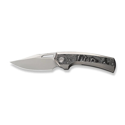 WE Knife Co., Ltd™ Nefaris Frame Lock WE22040F-2 Aluminum Foil Carbon Fiber and Black Titanium CPM 20CV Stainless Steel Pocket Knife
