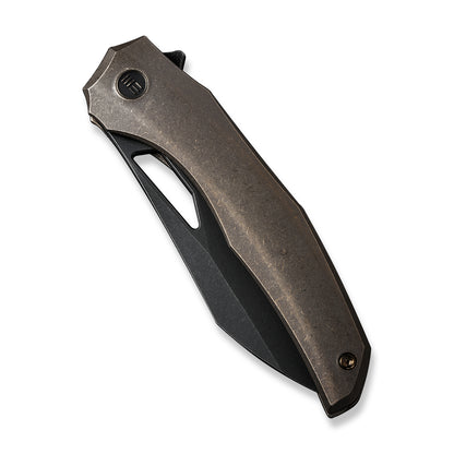 WE Knife Co., Ltd™ Ignio Frame Lock WE22042B-2 Bronze 6AL4V Titanium CPM 20CV Stainless Steel Pocket Knife