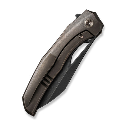 WE Knife Co., Ltd™ Ignio Frame Lock WE22042B-2 Bronze 6AL4V Titanium CPM 20CV Stainless Steel Pocket Knife