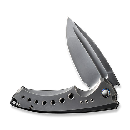 WE Knife Co., Ltd™ Nexusia Frame Lock WE22044-6 Gray 6AL4V Titanium CPM 20CV Stainless Steel Pocket Knife
