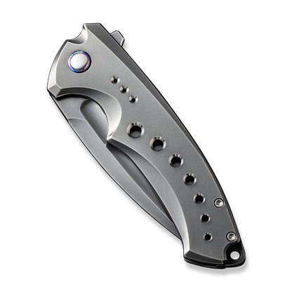 WE Knife Co., Ltd™ Nexusia Frame Lock WE22044-6 Gray 6AL4V Titanium CPM 20CV Stainless Steel Pocket Knife
