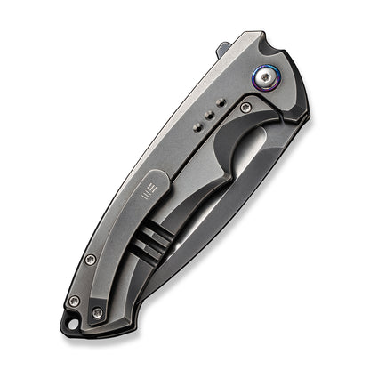 WE Knife Co., Ltd™ Nexusia Frame Lock WE22044-6 Gray 6AL4V Titanium CPM 20CV Stainless Steel Pocket Knife