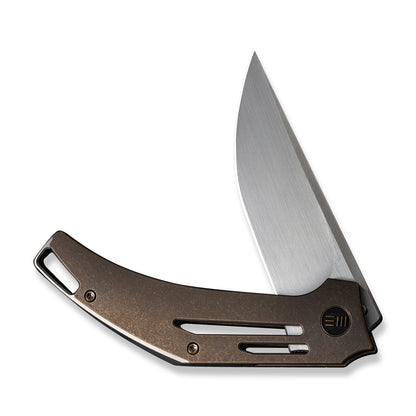 WE Knife Co., Ltd™ Speedliner Frame Lock WE22045C-2 Bronze 6AL4V Titanium CPM-20CV Stainless Steel Pocket Knife