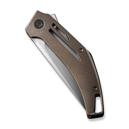 WE Knife Co., Ltd™ Speedliner Frame Lock WE22045C-2 Bronze 6AL4V Titanium CPM-20CV Stainless Steel Pocket Knife