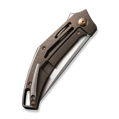 WE Knife Co., Ltd™ Speedliner Frame Lock WE22045C-2 Bronze 6AL4V Titanium CPM-20CV Stainless Steel Pocket Knife