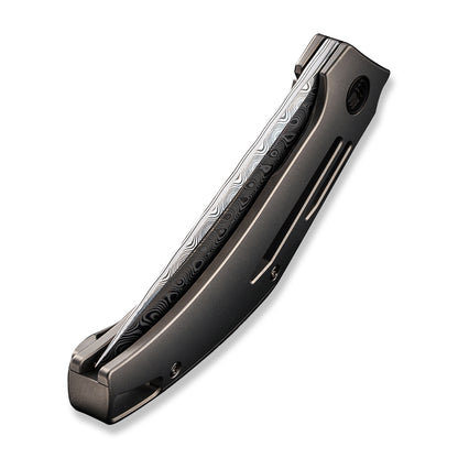 WE Knife Co., Ltd™ Speedliner Frame Lock WE22045C-DS1 Gray 6AL4V Titanium Damasteel Pocket Knife