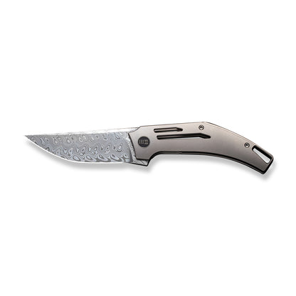 WE Knife Co., Ltd™ Speedliner Frame Lock WE22045C-DS1 Gray 6AL4V Titanium Damasteel Pocket Knife