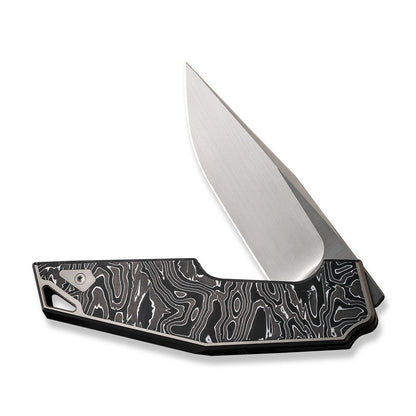 WE Knife Co., Ltd™ OAO (One And Only) Frame Lock WE23001-1 Aluminum Foil Carbon Fiber and 6AL4V Titanium CPM 20CV Stainless Steel Pocket Knife