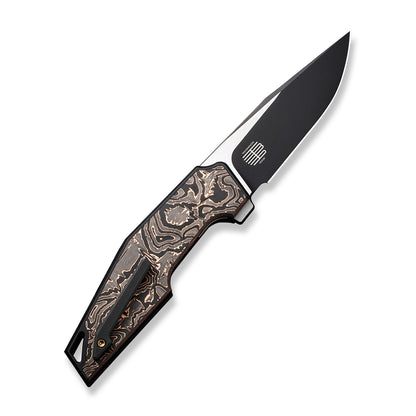 WE Knife Co., Ltd™ OAO (One And Only) Frame Lock WE23001-2 Copper Foil Carbon Fiber and 6AL4V Titanium CPM 20CV Stainless Steel Pocket Knife