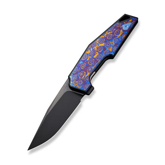 WE Knife Co., Ltd™ OAO (One And Only) Frame Lock WE23001-4 Timascus and 6AL4V Titanium CPM 20CV Stainless Steel Pocket Knife