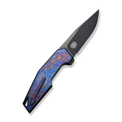 WE Knife Co., Ltd™ OAO (One And Only) Frame Lock WE23001-4 Timascus and 6AL4V Titanium CPM 20CV Stainless Steel Pocket Knife