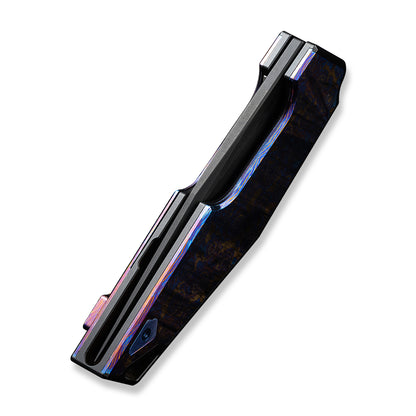WE Knife Co., Ltd™ OAO (One And Only) Frame Lock WE23001-4 Timascus and 6AL4V Titanium CPM 20CV Stainless Steel Pocket Knife