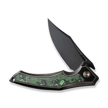 WE Knife Co., Ltd™ Orpheus Frame Lock WE23009-1 Black & Bronze 6AL4V Titanium and Jungle Wear Fat Carbon CPM 20CV Stainless Steel Pocket Knife