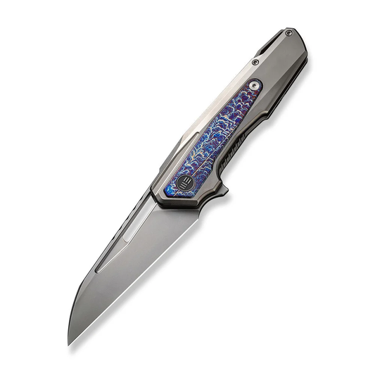 WE Knife Co., Ltd™ Falcaria Frame Lock WE23012B-1 Bead Blasted & Flamed 6AL4V Titanium CPM 20CV Stainless Steel Pocket Knife